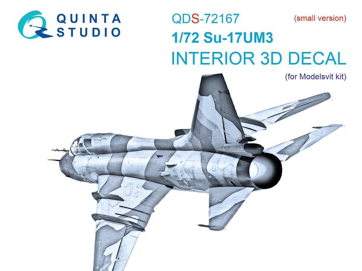 1:72 Su-17UM3 3D-Printed & coloured Interior on decal paper (Modelsvit) (small version)
