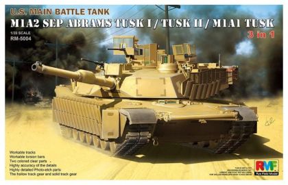 1:35 M1A2 SEP Abrams TUSK I / TUSK II / M1A1 TUSK