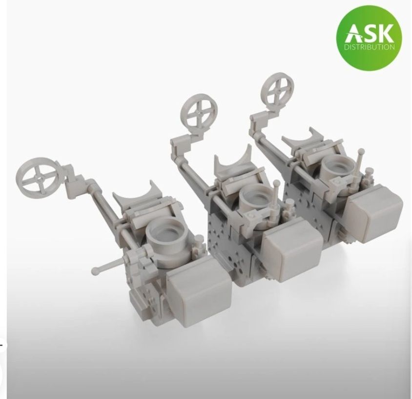 1:48 Gun Sight Type 98 - Japan WWII, 3 pc. in three different sight variants