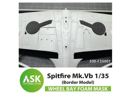 1:35 Spitfire Mk.Vb Wheel bays - FOAM flexibel express fit mask for Border Model
