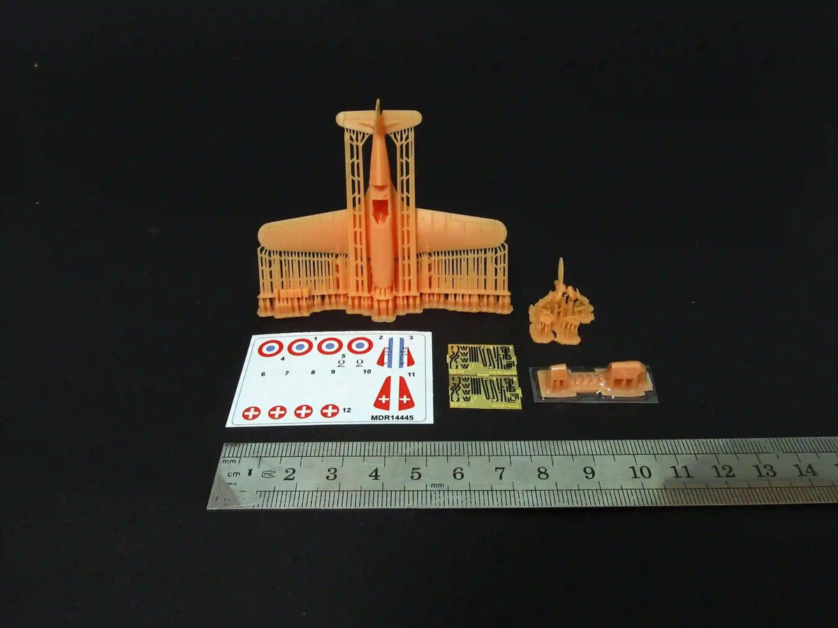 1:144 Morane-Saulnier MS.406 C.1 with etched parts and decals (3D-Printed)