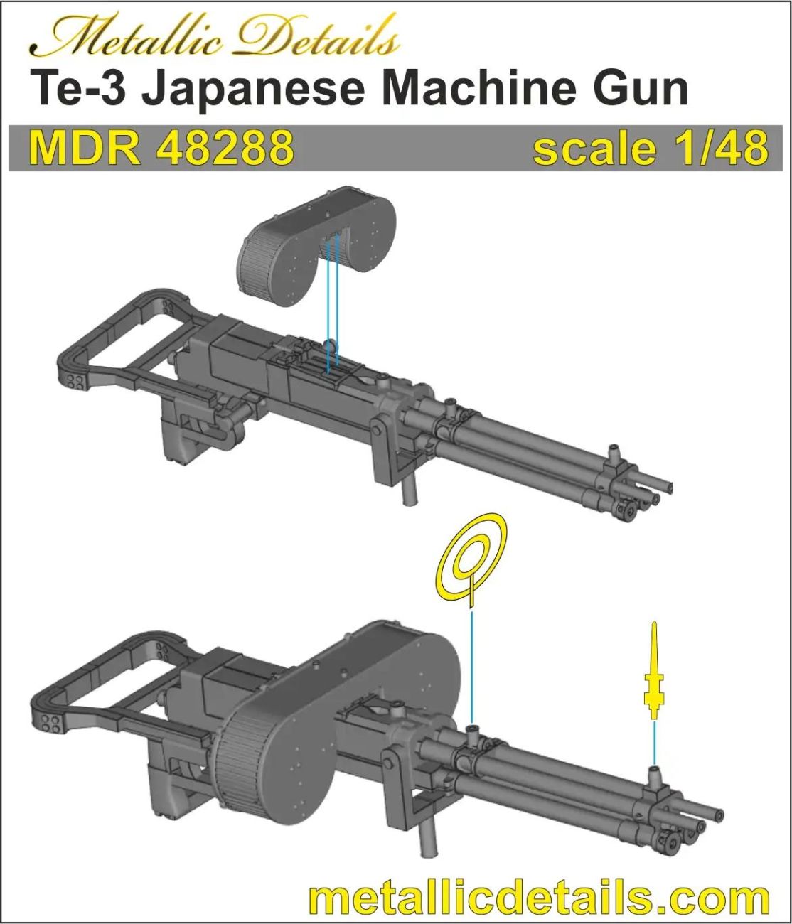 1:48 Te-3 Japanese Machine Gun