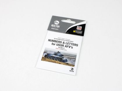 1:35 3D Resin Casting Numeral & Letters for USSR AFV’s vol.