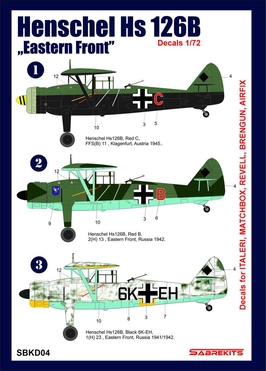 1:72 Henschel Hs-126 B - Eastern Front