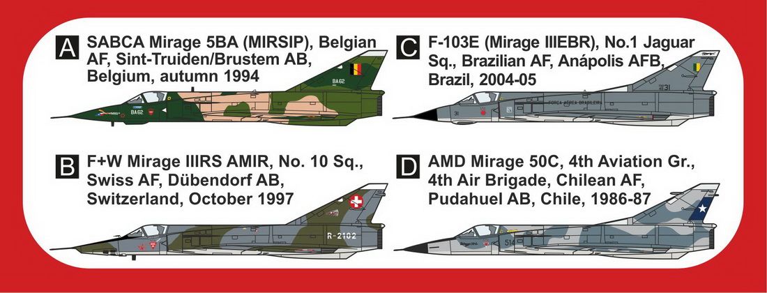 1:144 Mirage IIIRS/IIIEBR/5BA/50C ‚Canards‘