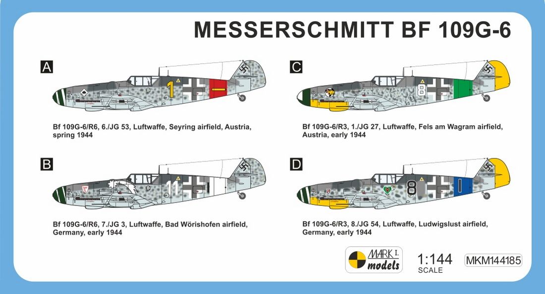 1:144 Messerschmitt Bf-109G-6 'Reich Defence' (2in1)