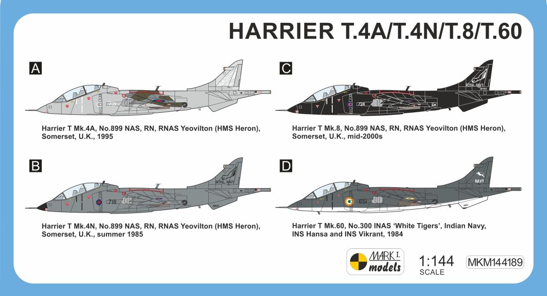 1:144 BAe Harrier T.4N/T.8/T.60 'Naval Service'