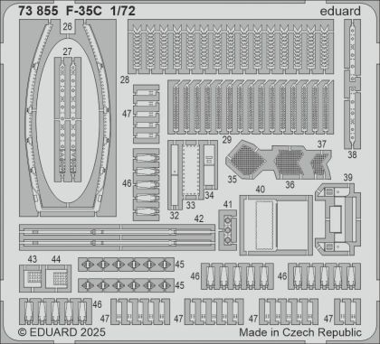 1:72 F-35 C - PE Parts Set (For Tamiya Kits)