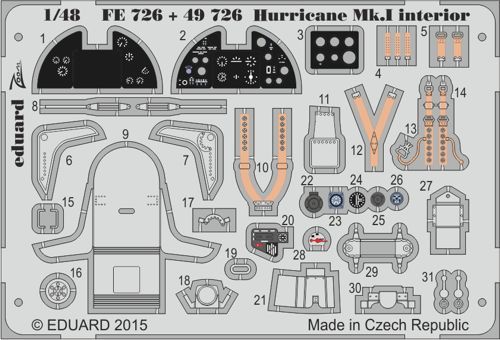 1:48 Hurricane Mk.I interior S.A. for Airfix kit