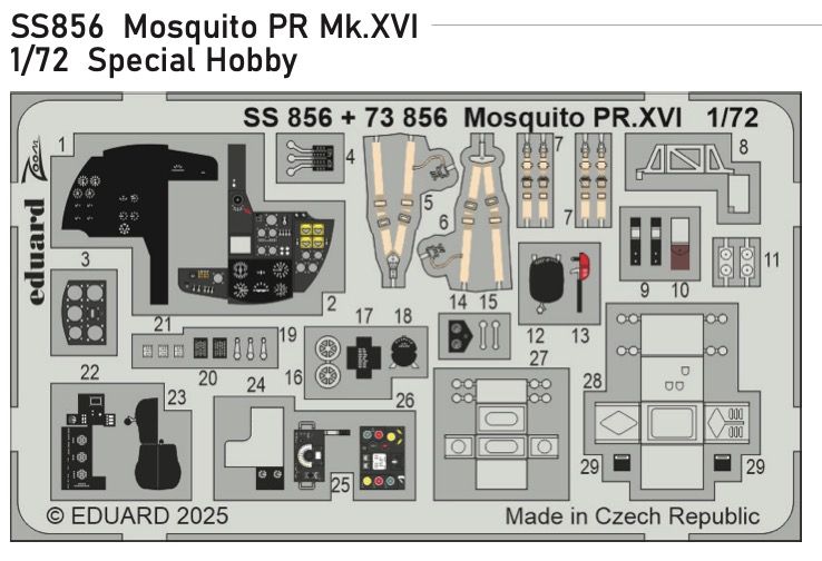 1:72 Mosquito PR Mk.XVI (For Special Hobby Kits)