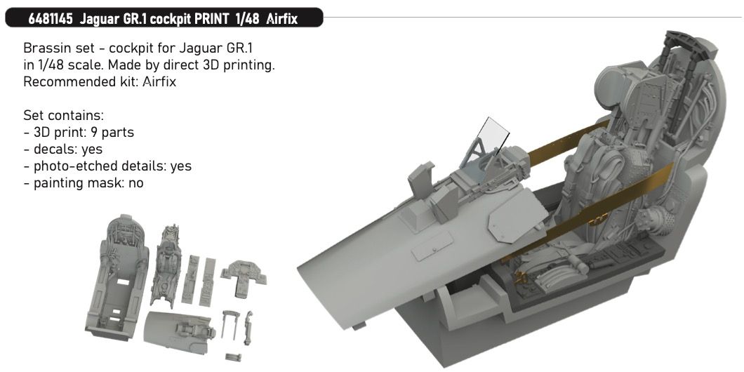 1:48 Jaguar GR.1 - Cockpit for Airfix