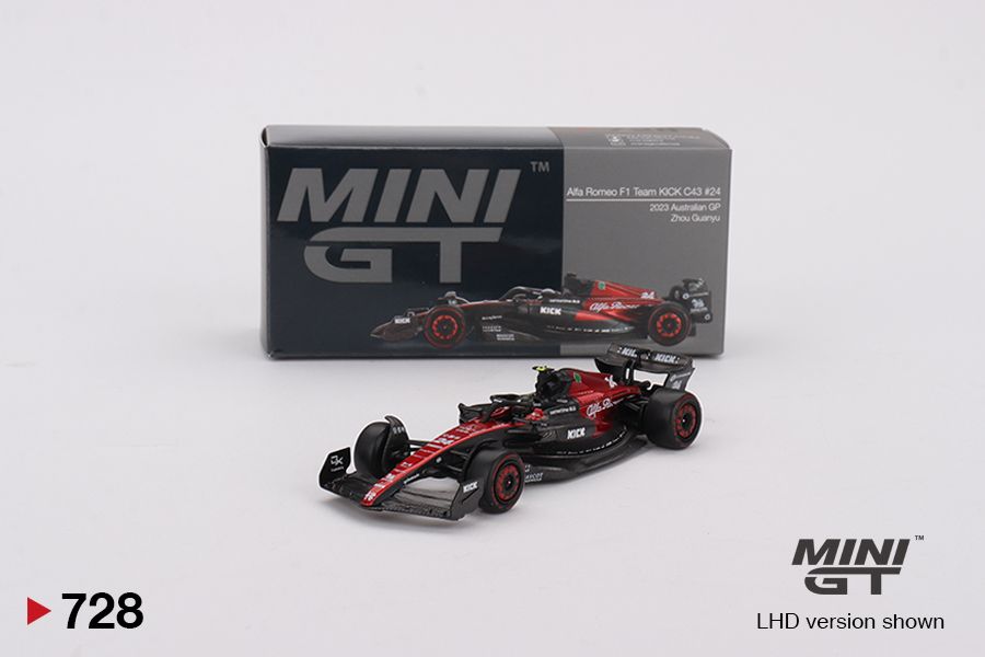 1:64 Alfa Romeo C43 #24 Zhou Guanyu 2023 F1 2023 Australian GP