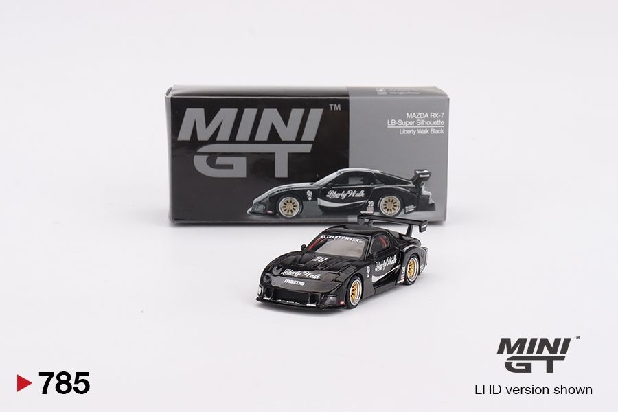 1:64 MAZDA RX-7 LB-Super Silhouette Liberty Walk Black