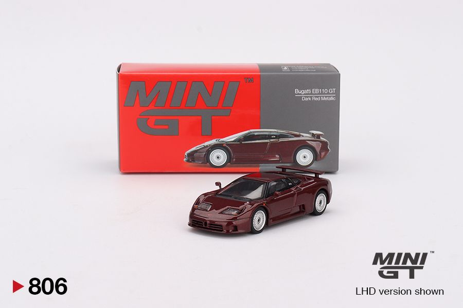 1:64 Bugatti EB110 GT Dark Red Metallic