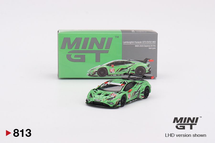 1:64 Lamborghini Huracán GT3 EVO2 #63 Iron Lynx  IMSA 2023  Daytona 24 Hrs