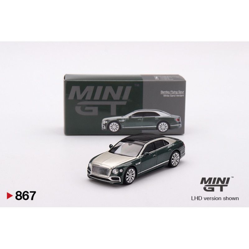 1:64 Bentley Flying Spur White Sand Verdant (Left-Hand Boxed)