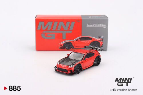 1:64 Toyota GR86 LB Nation Red (Left-Hand Boxed)