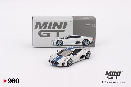 1:64 Jaguar C-X75 Silver (Left-Hand Boxed)