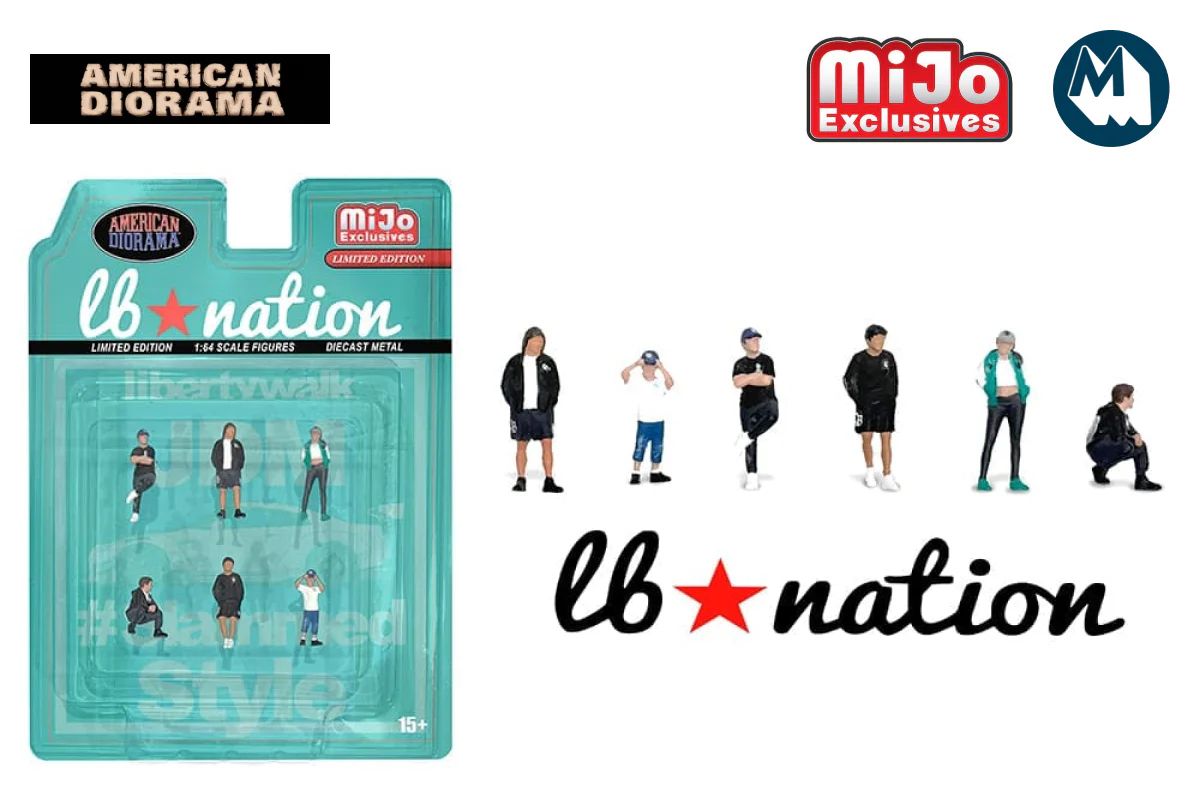 1:64 The Liberty Walk LB Nation Figure Set (6pcs)