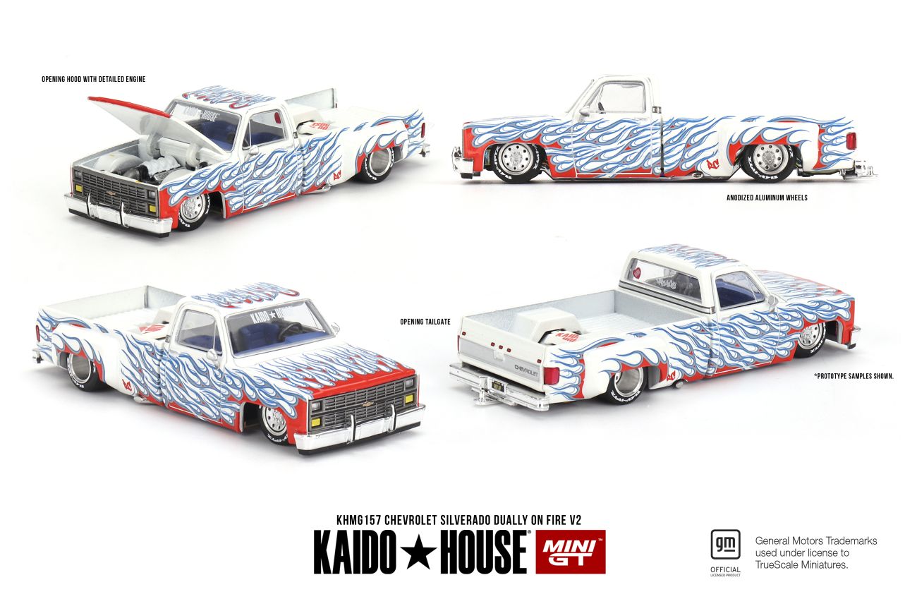 1:64 Chevrolet Silverado Dually on Fire V2