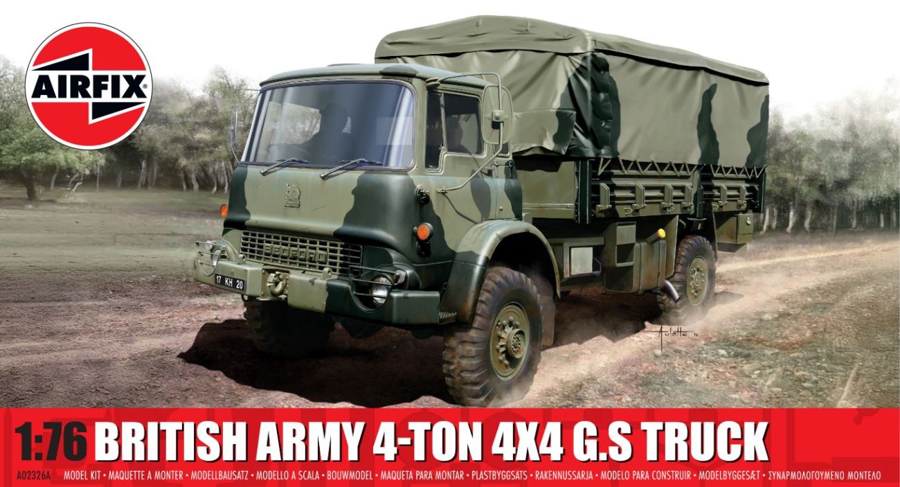 1:76 British Army 4-ton 4x4 General Service Truck