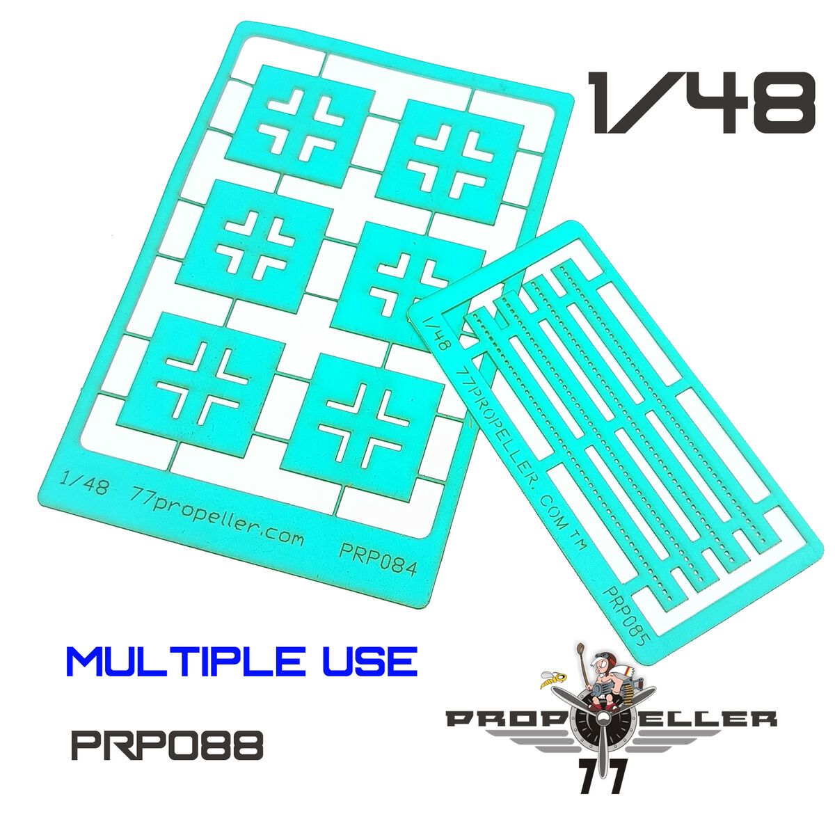 1:48 Luftwaffe Balkenkreuze Late and Luftwaffe Wing Walkway Stencils Set