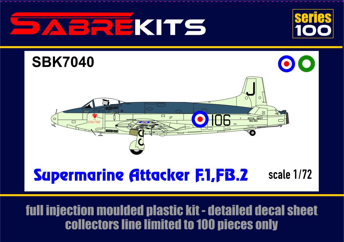 1:72 Supermarine Attacker F.1,FB.2