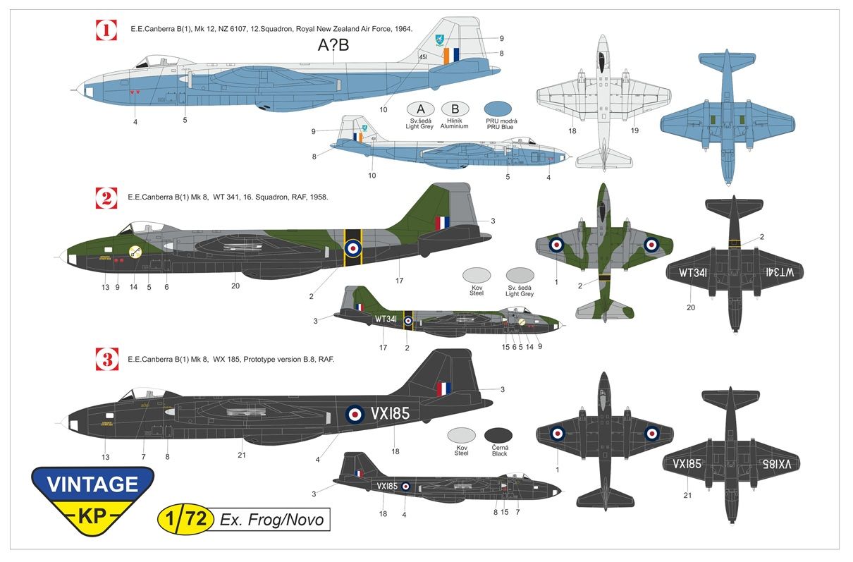 1:72 Canberra B(I) Mk.8 (VINTAGE KP)
