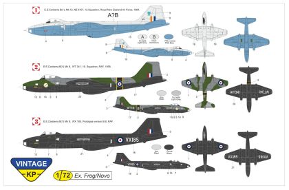 1:72 Canberra B(I) Mk.8 (VINTAGE KP)
