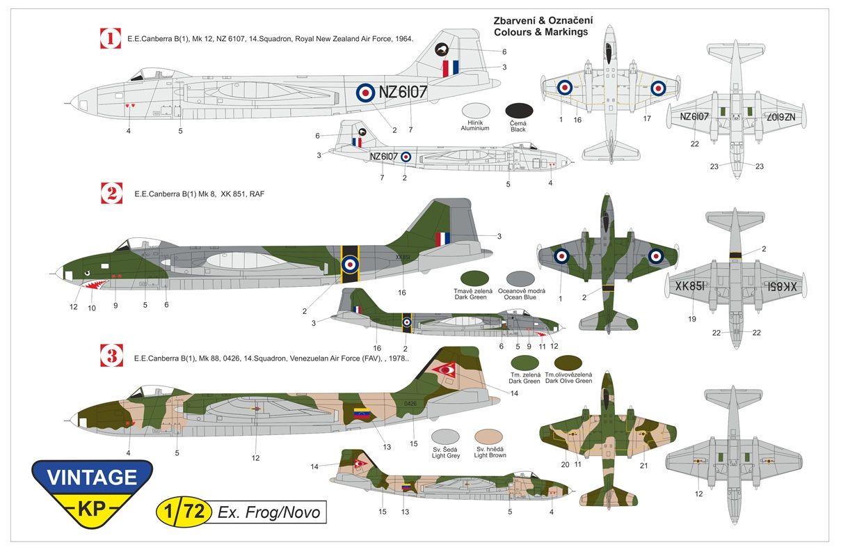 1:72 Canberra B(I) Mk.12 (VINTAGE KP)
