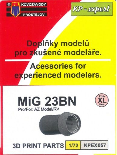 1:72 MiG-23BN 3D tryska/exhaust