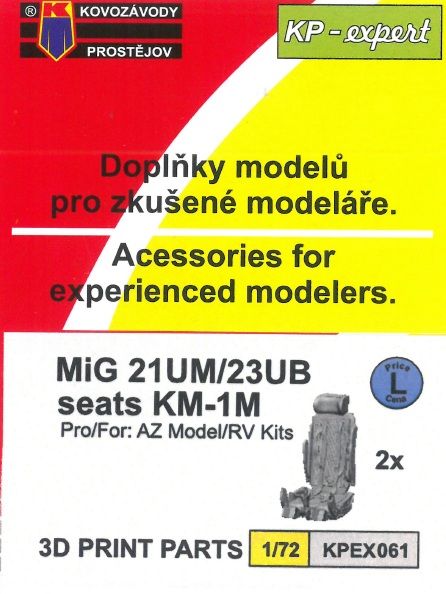 1:72 MiG-21UM/MiG-23UB seats