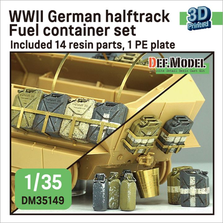 1:35 WWII German Halftrack Fuel Container Set For Sd.Kfz. 251 Kit