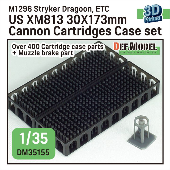 1:35 US XM813 30 x 173mm Cannon Cartridges Set - for M1296 Stryker Dragoon