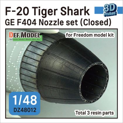 1:48 F-20 Tigershark - Nozzle Set Closed (GE YF404-100 / for Freedom Model Kits)