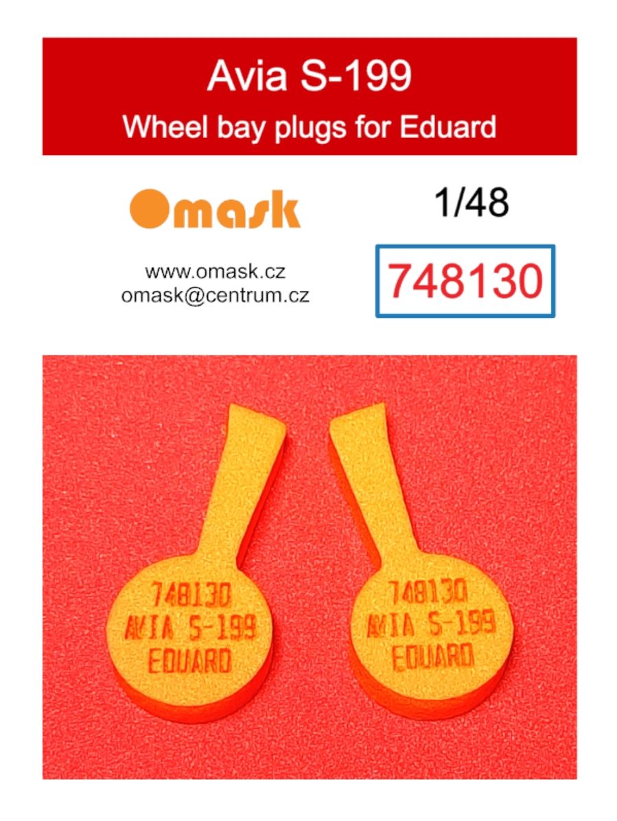 1:48 Avia S-199 wheel bay plugs (for Eduard)