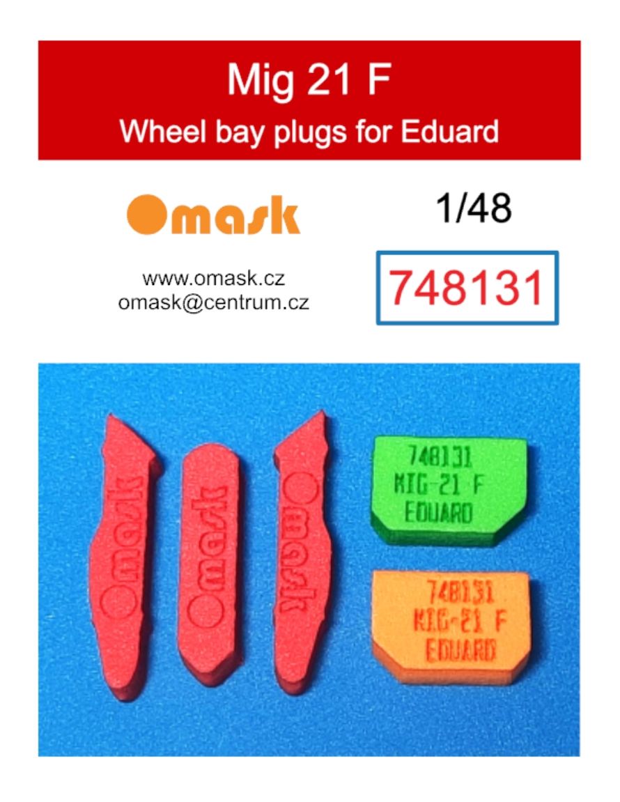 1:48 Mig 21 F wheel bay plugs (for Eduard)