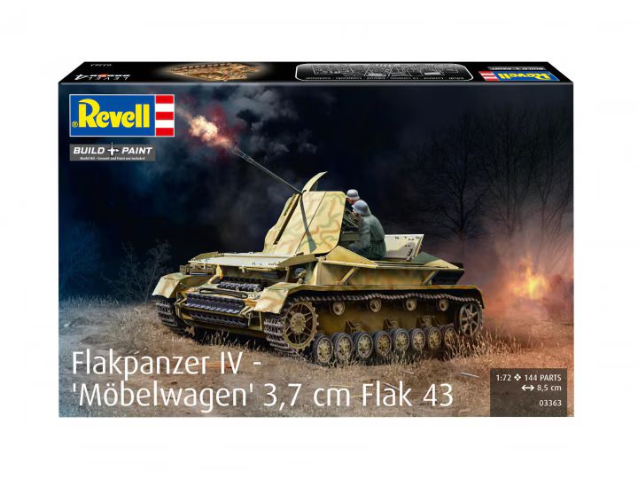 1:72 German Flakpanzer IV - Möbelwagen 3,7 cm Flak 43