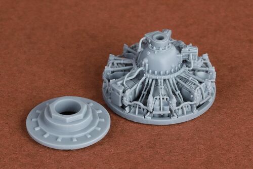 1:48 Grumman F4F-4 Wildcat - 3D-Printed Engine Set (for Academy Kits)