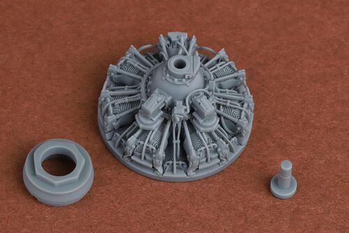 1:48 Grumman F4F-4 Wildcat - 3D-Printed Engine Set (for Eduard Kits)