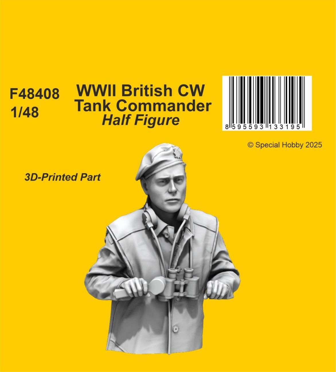 1:48 WWII British CW Tank Commander / Half Figure