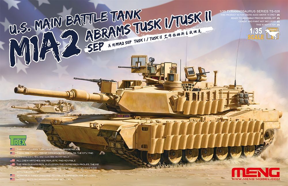 1:35 M1A2 ABRAMS TUSK I/TUSK II SEP