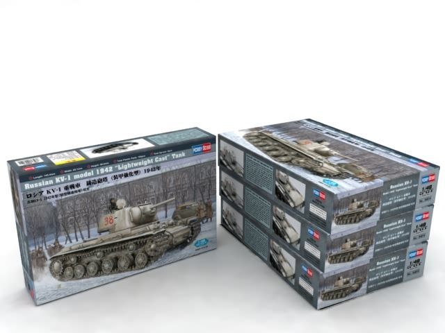 1:48 Russia KV-1 model 1942 Lightweight Cast