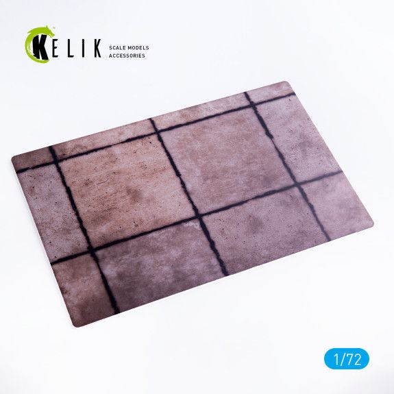 1:72  SSoviet Square Concrete Plates Airfield 1970 th - Base - Acrylic 3 mm (280 x 180 mm) (170 g)