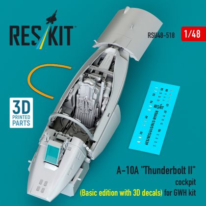1:48 A-10A Thunderbolt II cockpit (Basic edition with 3D decals) for GWH kit