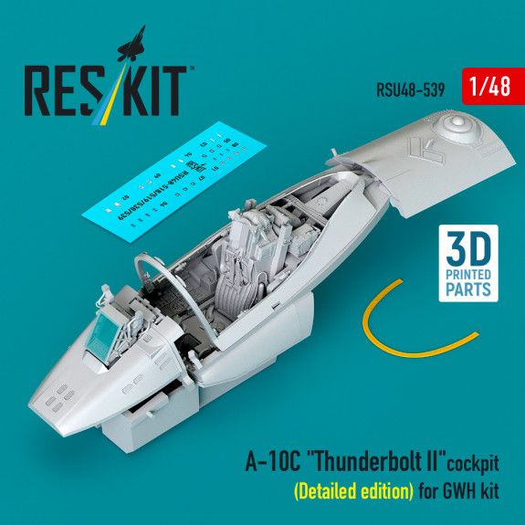 1:48 A-10C Thunderbolt II cockpit (Detailed edition) for GWH kit