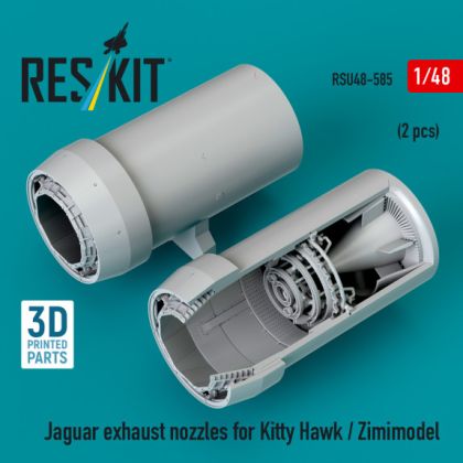 1:48 Jaguar exhaust nozzles for Kitty Hawk / Zimimodel