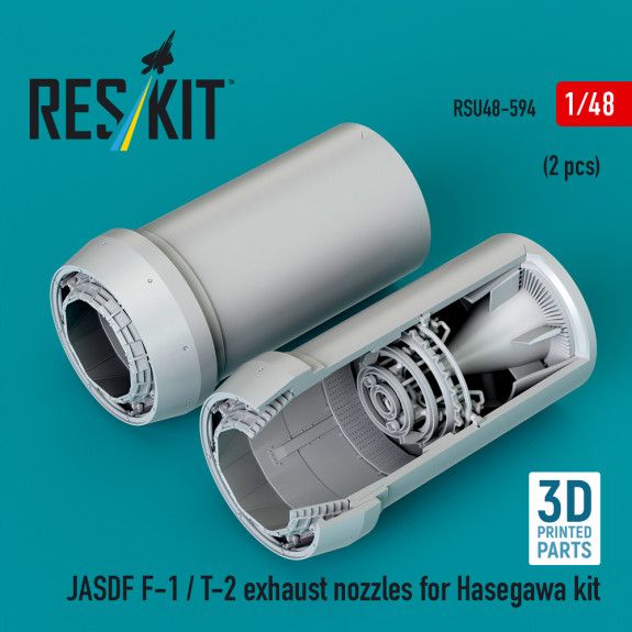 1:48 JASDF F-1 / T-2 exhaust nozzles for Hasegawa kit