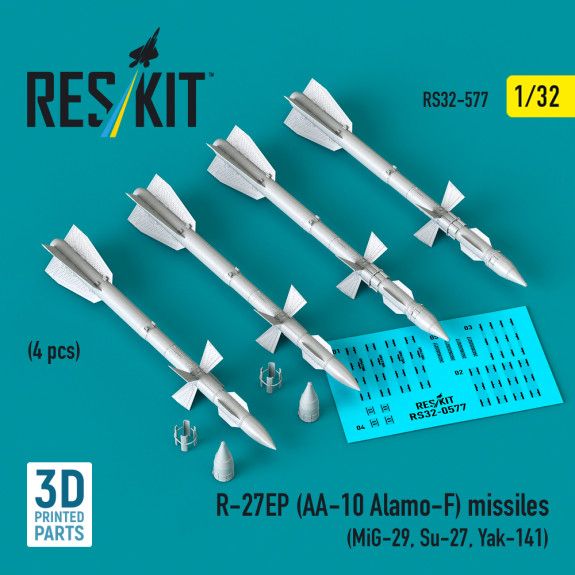 1:32 R-27EP (AA-10 Alamo-F) missiles (4 pcs)