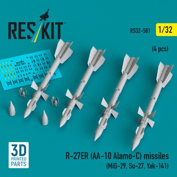 1:32 R-27ER (AA-10 Alamo-C) missiles (4 pcs)